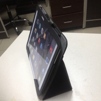 Bolso de la cubierta de la tableta del soporte del tirón del cuero de la PU para el Samsung Galaxy Note 10,1” N8000/N8010