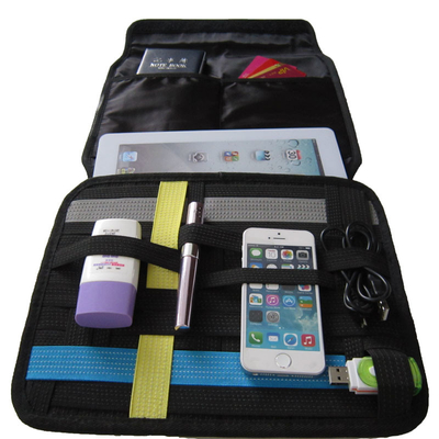 Tamaño del color del negro del bolso de la cubierta de la tableta de la electrónica del PVC modificado para requisitos particulares
