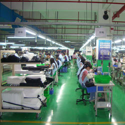 Dongguan Jing Hao Handbag Products Co., Limited, línea de producción de fábrica