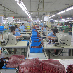 Dongguan Jing Hao Handbag Products Co., Limited, línea de producción de fábrica