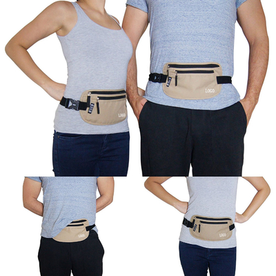 Bolsos del viaje del nilón RFID de Ripstop, bolso impermeable de la cintura del viaje para los hombres