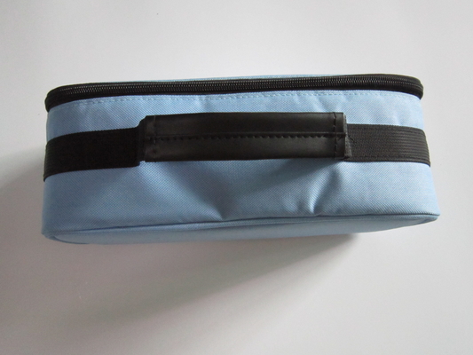 Pequeña cremallera azul del doble de la bolsa de herramientas del viaje/del equipo de herramienta de Oxford por completo