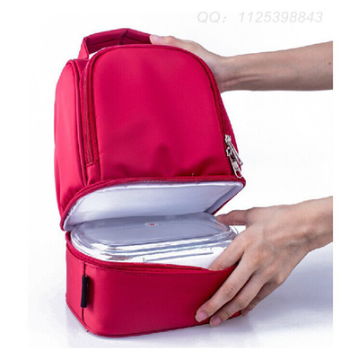 La aduana promocional embroma los bolsos del almuerzo, bolso aislado reciclable del almuerzo de la mochila